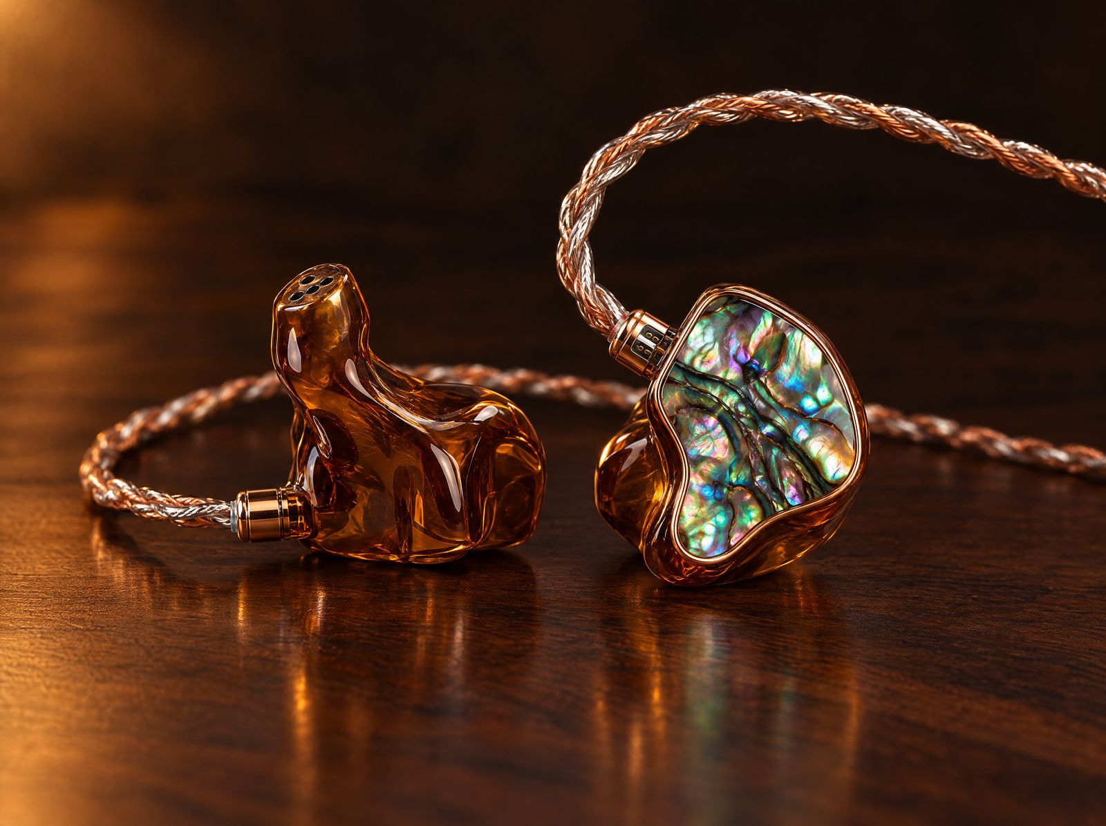KLANGFORM Hyper: In-Ears mit Abalone-Faceplate und Kupferring